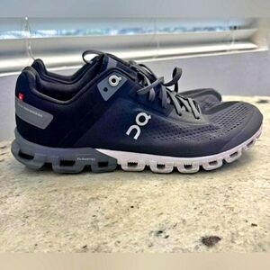 On Cloudflow 3.0 Sneaker Black Asphalt Gray Running Shoes Men 7.5 or Women 9